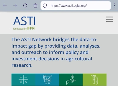showing website screengrab