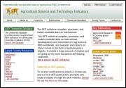 website for the  Agricultural Research and Technology Indicators (International) project