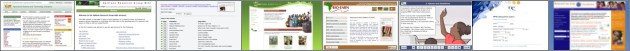 Samples of Rua Design website design work